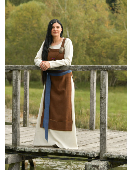 Cintura vichinga in lana blu per...