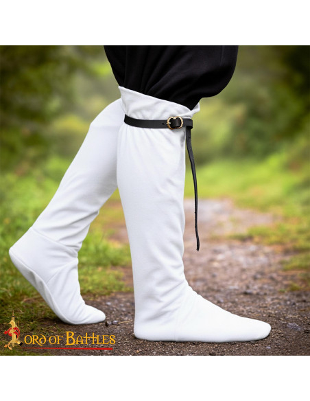 Giarrettiere medievali in pelle nera...