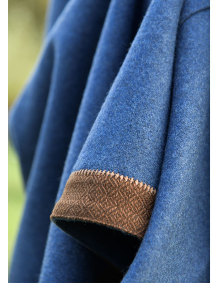 Abito Viking Lykka Lana Blu Marrone...