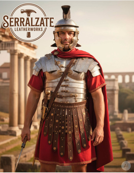 Cintura legionario romano in pelle,...