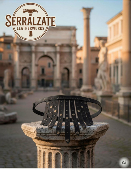 Cintura legionale romana in pelle, nera