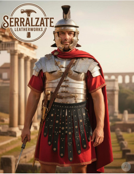 Cintura legionale romana in pelle, nera