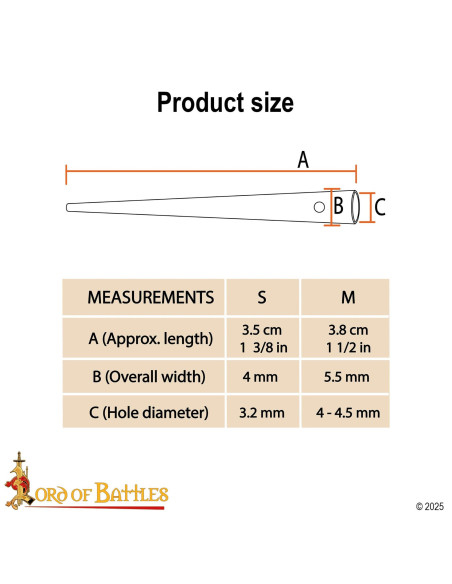 Set di 10 punte medievali in ottone...