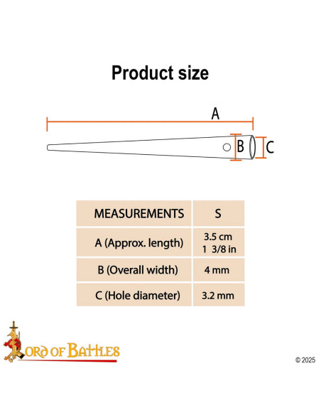 Set 100 herretes medievales en latón...