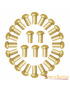 Set di 50 rivetti a testa di fungo in ottone 2