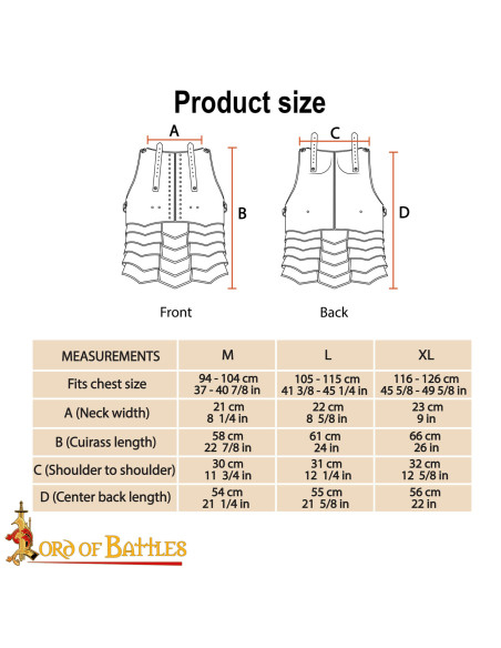 Corazzina medievale in acciaio...