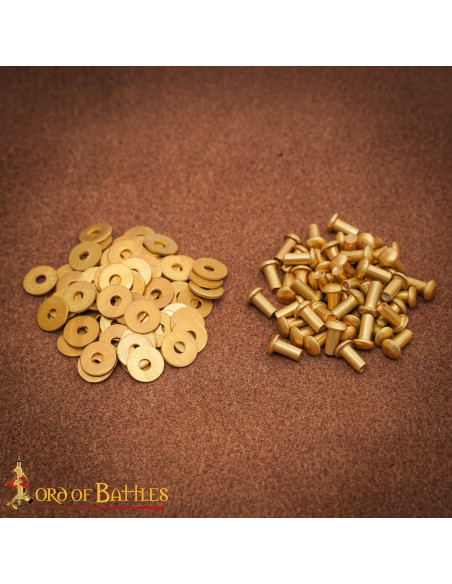 Set di 50 rivetti a testa rotonda in...