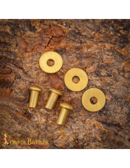 Set di 50 rivetti a testa rotonda in...