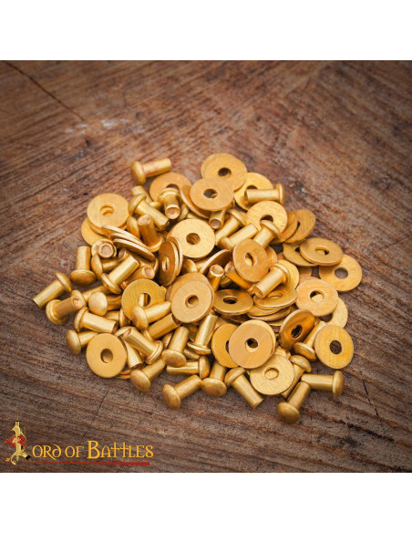 Set di 50 rivetti a testa rotonda in...