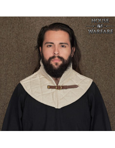 Gorjal medieval imbottito con cintura, colore naturale 2