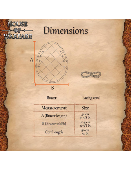Bracciali medievali imbottiti a 2...