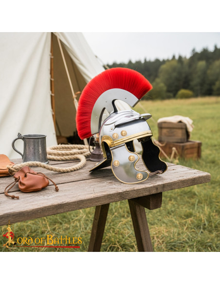 Casco da Centurione Romano con cresta...