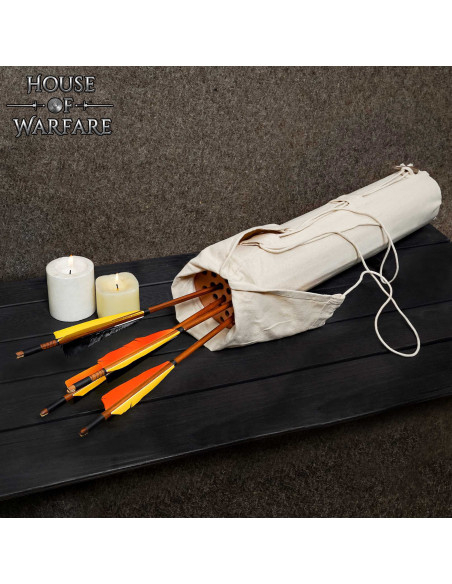 Quiver medievale artigianale in tela...