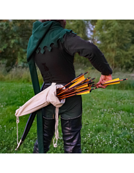 Quiver medievale artigianale in tela...
