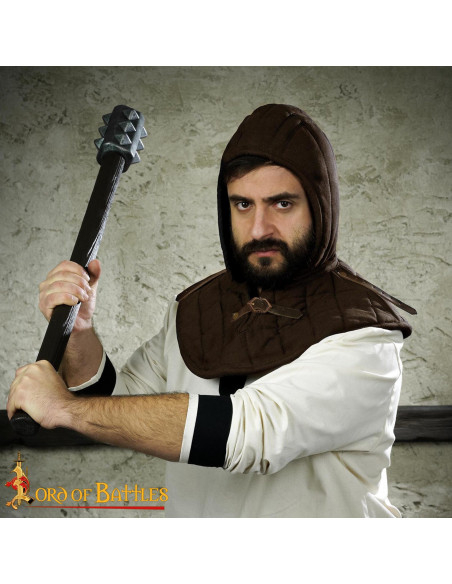 Cappuccio medievale imbottito in...