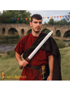 Gladio Romano decorativo dettagli in ottone, con fodero 2