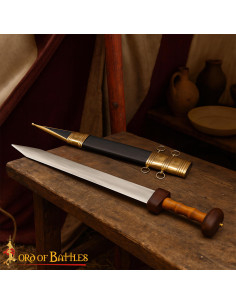 Gladio Romano Pompei decorativo forgiato a mano, con fodero