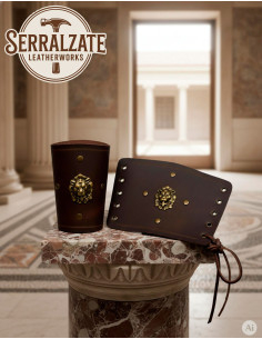 Bracciali Leone legionario romano, marroni