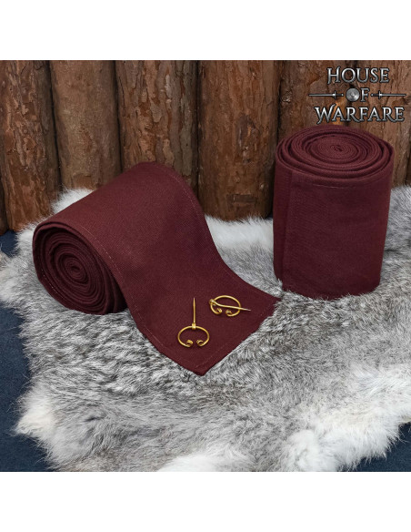 Winingas medievali in cotone marrone,...