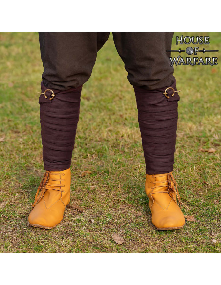 Winingas medievali in cotone marrone,...