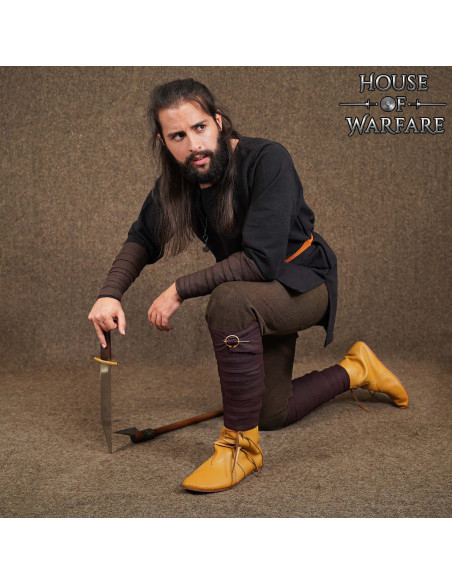 Winingas medievali in cotone marrone,...