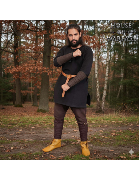 Winingas medievali in cotone marrone,...