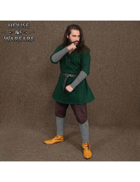 Winingas medievali in cotone grigio,...