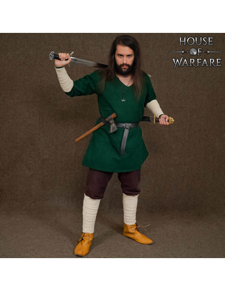 Winingas medievali in cotone bianco...