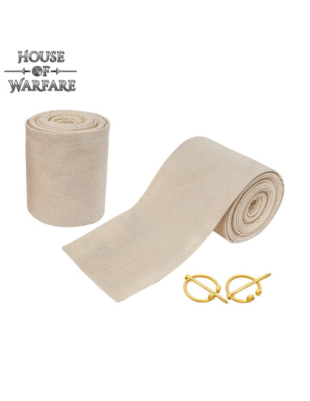 Winingas medievali in cotone bianco...