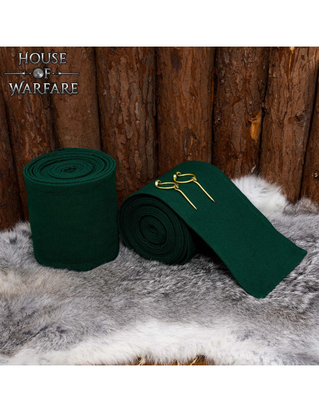 Winingas medievali in cotone verde,...