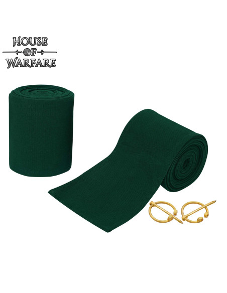 Winingas medievali in cotone verde,...