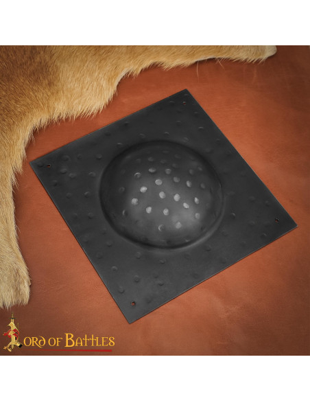 Umbo quadrato in acciaio annerito per...