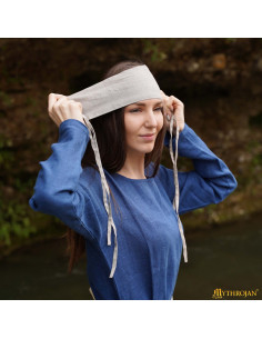 Bandana medievale Secoli XII-XV in lino, colore naturale