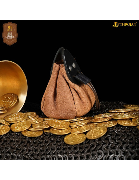 Borsa limosnera in pelle scamosciata...