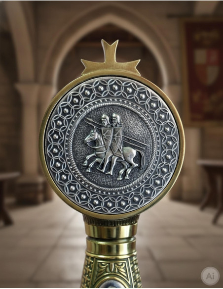 Spada templare decorata