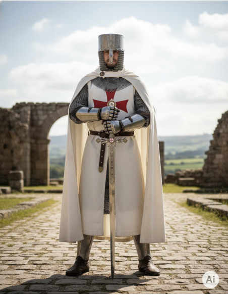 Spada templare decorata