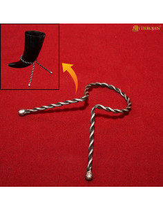 Supporto in acciaio avvitato per corni vichinghi e celtici 2