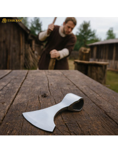 Testa di ascia in acciaio modello Francisca, Secoli V-VIII 2