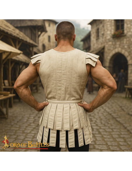 Gilet romano imbottito in cotone,...