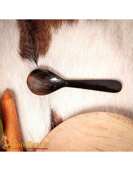 Cucchiaio medievale in corno naturale