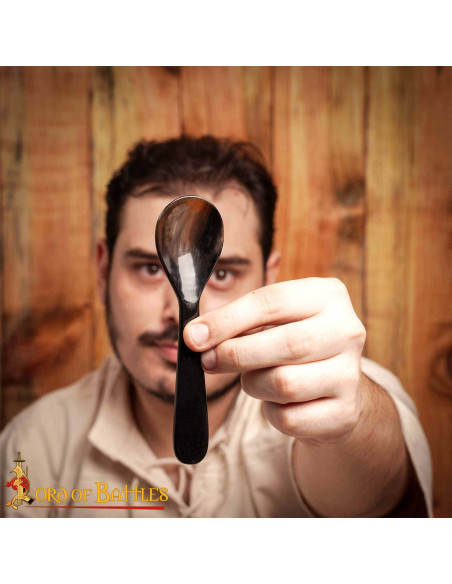 Cucchiaio medievale in corno naturale