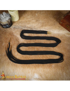 Set di 5 stringhe in cotone nero con punte in ottone