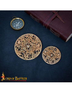 Spilla vichinga in bronzo, filigrana in stile nordico 2