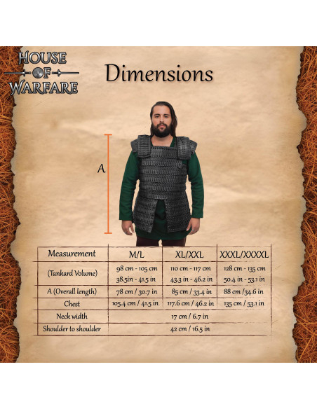 Armatura vichinga lamellare in pelle...