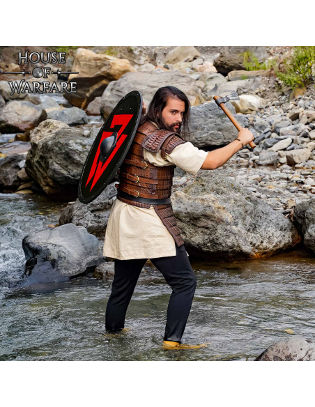 Armatura vichinga lamellare in pelle...