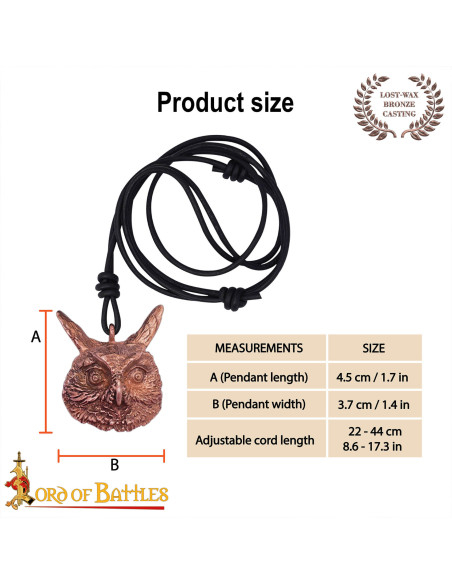 Pendente medieval modello Gufo in...
