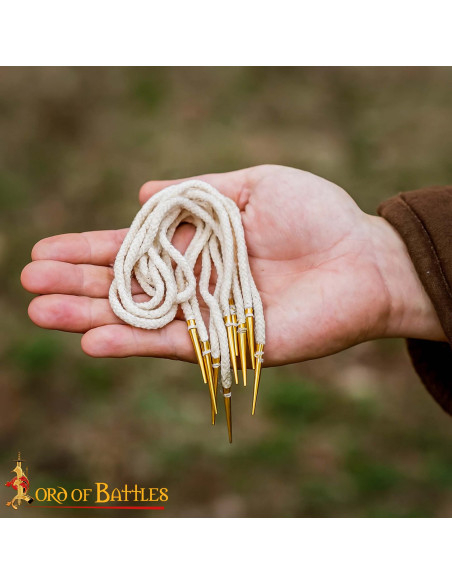 Set di 5 cordini medievali in cotone...