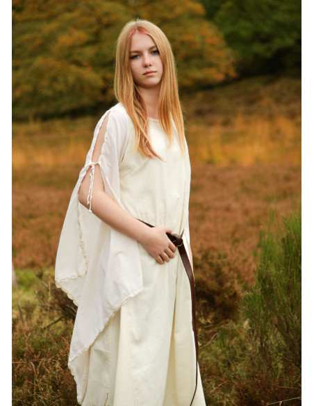 Abito medieval Ingrid con lacci sulla...