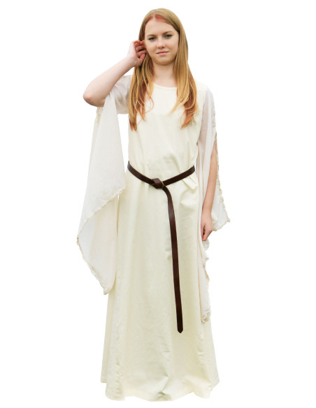 Abito medieval Ingrid con lacci sulla...