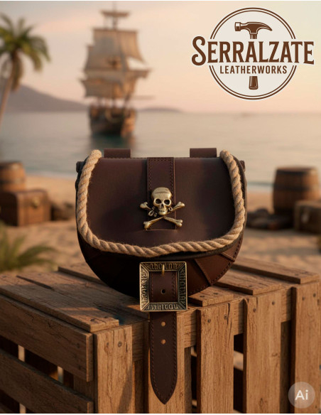 Borsa pirata con teschio per cintura,...